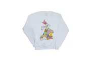 Looney Tunes Boys Bugs And Tweety Hip Hop Sweatshirt (White) (7-8 Years)