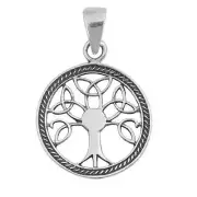 Sterling Silver Pendant - Tree of life