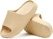 [youermei] Platform Pillow Slippers Slides for Women and Men, EVA Anti-Slip Cloud Slippers Lightweight Spa Open Toe Shower Sandals for Indoor & Outdoor