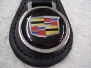 CADILLAC KEY CHAIN LEATHER FOB