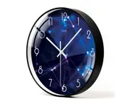 10 Inch Simple and Beautiful Starry Sky Classic Silent Wall Clock Home Living Room Office Decoration