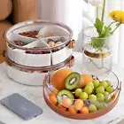 Snack Fruit Storage Container to Fruit Dish Capacity Fruit Plate with for Snacks