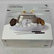 Sharper Image Electric Tabletop S'mores Maker for Indoors with Serving Tray