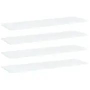 4 Pcs Replacement Boards For Bookshelf Cabinet Chipboard Shelf White 100x30cm