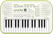 Casio SA-50 32 Mini-Keys Keyboard in White and Green and Rhythm Warriors animated online lessons