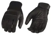 Milwaukee Leather MG7503 Men's iTouch Screen Fingers' Black Leather and Mesh