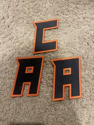 Orange/Black Captain Set Jersey Hockey Soccer Lacrosse Football - One C - Two As