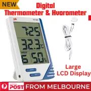 Digital Thermometer Hygrometer Temperature Indoor Outdoor LCD Humidity Meter