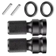 2* 1/2" Drive To 1/4" Socket Adapter Hex Drill Chuck Change For Impact Wrench