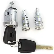 PEIKEDA Fit for Fiat Alfa Romeo Brava Doblo Palio Siena Perla GT15R Blade 3pcs Complete Set Ignition Door Trunk Lock Barrel Cylinder