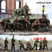 1/72 7Pc Soviet Red Army Reconnaissance Infiltration Team Soldiers DIY Accessory