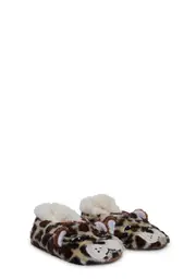 [OOOH YEAH SOCKS] Cheetah Bang Slippers