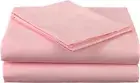 King Size Pink Solid 4 Piece Sheet Set 1000 Thread Count 100% Egyptian Cotton