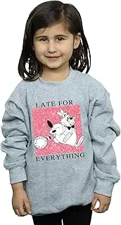 [Absolute Cult] Disney Girls Alice In Wonderland White Rabbit Sweatshirt