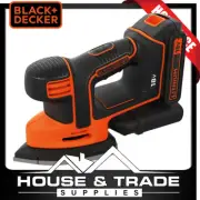Black + Decker Hand Sander Cordless 18v 1.5Ah MOUSE + Battery + Charger BDCDS18