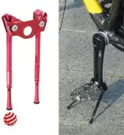 Bicycle CoolStand Alloy Adjustable Side Stick 33-39mm, Red