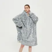 Glow In The Dark Stars Hoodie Blanket