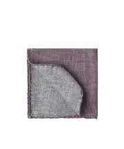 silk pocket square One size blueberry