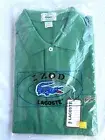 IZOD LACOSTE 1980s Polo Mens L Pull Over Short Sleeve Green NEW OLD STOCK