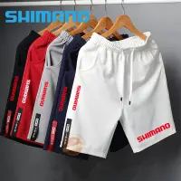 在飛比找蝦皮購物優惠-Shimano 男士透氣釣魚短褲多口袋速乾釣魚服長短褲釣魚褲