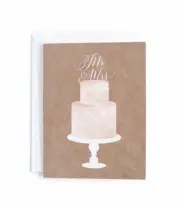 Lot Of 2 Mr. and Mrs. Cake Topper Notecards & Envelopes Wedding 20 Ct
