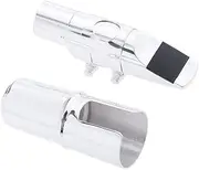 Professional Tenor Alto Saxophone Sax Mouth Brass Mouthpiece Silver