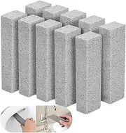 10 Pack Pumice Stone Toilet Bowl Cleaner Pumice Stick Cleaner for Removing Toilet Bowl Ring, Bath, Household, Kitchen (Grey)