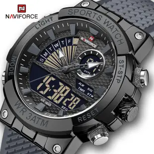 SEIKO Naviforce 9219 男士商務運動多功能計時碼表 TPU 錶帶軍用精工機芯防水原裝手錶
