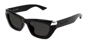 Alexander McQueen AM0440SA Asian Fit 001 Women’s Sunglasses Black Size 53