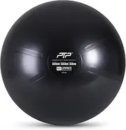 PTP Anti-Burst Core Strength Ball with Pump, Onyx Black, 65 cm