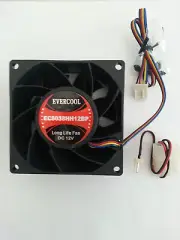 Evercool 80mm x 38mm EC8038HH12BP Computer Case Ball Bearing Fan 4-Pin PWM