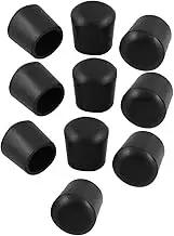 uxcell Cone Shaped Pads Table Chair Rubber Foot Cover 25mm Dia 10 Pcs Black