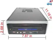 NEW Black Mini ITX Desktop PC Case w/ Slim Optical Bay,Fan,Card Reader, 72w PSU