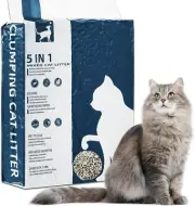 Tofu Cat Litter Clumping Litter for Cats 1 PACK-3.6 KG, 5 in 1 Mixed Cats Litte