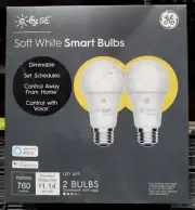 *2PACK* Soft White A19 Smart Bulbs C by GE Direct Connect LED