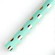 Wrapping Paper Bronzing Polka Dot Paper Three Colors Available Simplicity Exquisiteness Wrapping Paper (Color : Green)
