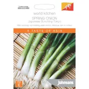 Johnsons World Kitchen Bunching Long White Tokyo Onion Seeds