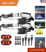 USB Rechargeable Widebeam Headlamp with Waterproof Design - Ideal for Outdoors