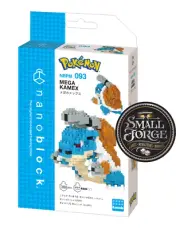 Nanoblock Pokemon Mega Blastoise - NBPM-093 - Level 3, 360 Parts. NEW