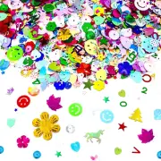 60 Gram Sequins for Crafts, Mixed Sequins and Spangles for Embellishment Art DIY
