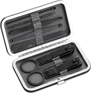 8 pieces stainless steel nail clippers set scissors set nail tool box trimmer beauty manicure knife set
