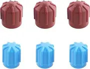 VGOL 6Pcs R134a Car AC Air Conditioning Cap High/Low Pressure Air Conditioning Valve Cover Suitable for M8 M9 M10 Valve
