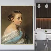 Paint by Numbers for Adults Winterhalter《Portrait of A Girl》 Adults Paint Kits Canvas Gifts Arts Crafts for Home Decor