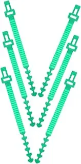 Toddmomy Tree Support Straps 6pcs Plant Ties Heavy Duty Reusable Black 33cm for Staking