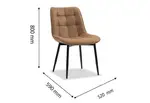 ARCADIAN Set of 2 Tan Dining Chairs