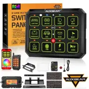 AUXBEAM AC-1200 12 Gang RGB Switch Panel bluetooth APP & Remote Control 2400W