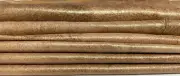 BROWN PEARLIZED STONEWASH Vintage Lambskin leather 2 skins 16sqf 0.5mm #B2388