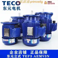 在飛比找露天拍賣優惠-🌈🌈TECO東元電機馬達AEMV3N 0.75KW 1.5K