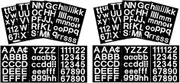 Mellisso 16 Sheets Self-Adhesive Vinyl Letters Numbers Kit, Mailbox Numbers Sticker for Mailbox,Signs,Window,Cars,Address Number