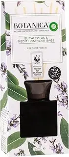 Botanica by Air Wick Reed Diffuser, Eucalyptus and Mediterranean Sage, 80 mL
